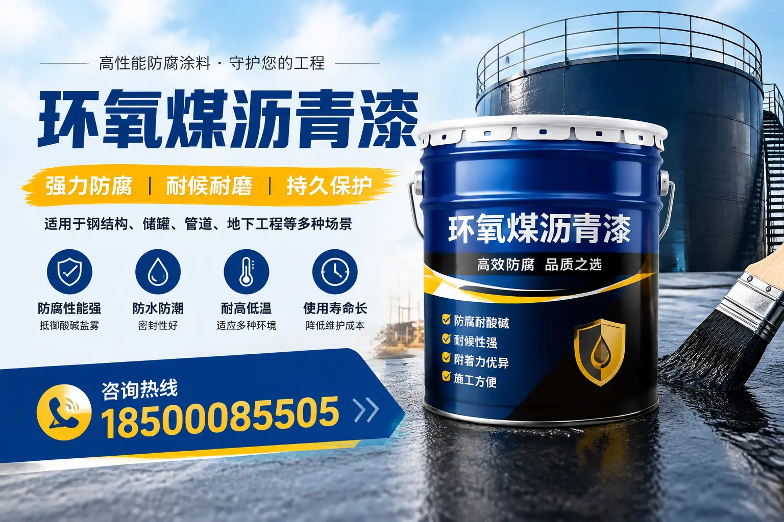 环氧煤沥青漆在工业中的应用,安康企业的选择